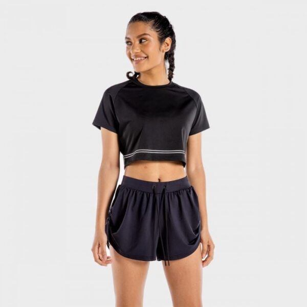 SQUATWOLF Dámske tričko Flux CropTop Onyx XS SQUATWOLF Dámske tričko Flux CropTop Onyx XS
