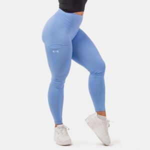NEBBIA Dámske legíny Active High Waist Smart Pocket Light Blue XS NEBBIA Dámske legíny Active High Waist Smart Pocket Light Blue XS