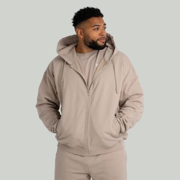 STRIX Mikina Zip Taupe M STRIX Mikina Zip Taupe M