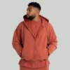 STRIX Mikina Zip Washed Terra  XL